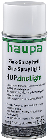 Haupa 170152 Zinc Spray light "HUPzincLight" aerosol 400ml