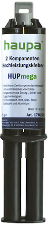 Haupa 170220 Two-Part Adhesive "HUPmega" double gun 50g