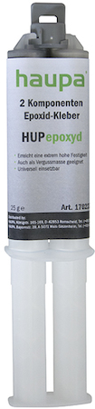 Haupa 170222 Two-Part Epoxyd Adhesive "HUPepoxyd" double gun 25