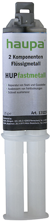 Haupa 170224 Two-Part Metal Adhesive "HUPfastmetal" double gun
