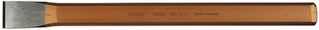 Haupa 180044 Stone chisel flat/oval shank  32x300 mm