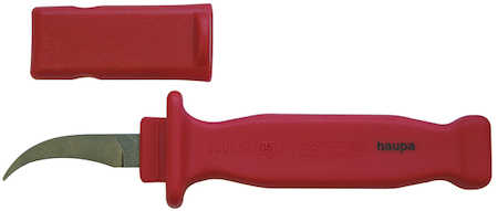 Haupa 200004 VDE Cable knife curved blade          35 mm