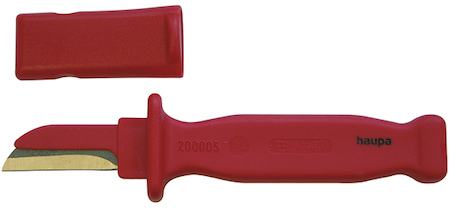 Haupa 200005 VDE Cable knife straight part.insulat.40 mm