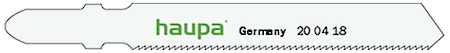 Haupa 200418 Jig saw blades for steel and metal plate, 5-piece