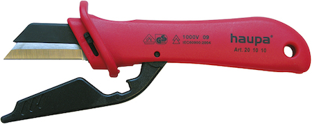 Haupa 201010 VDE cable stripping knife changeable blade 50 mm