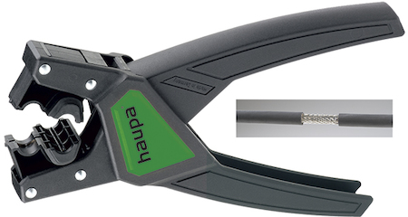 Haupa 210699 Wire stripper outlet 20  Ø 7.5-9 mm 160 mm