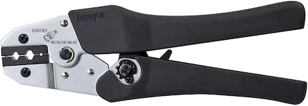 Haupa 210767 Crimping pliers coaxial connector RG 55-58-59-62
