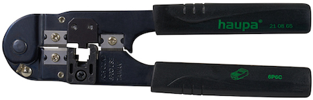 Haupa 210867 Crimping pliers unshielded modular plug 4 pin