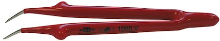 Haupa 211062 Tweezers insulated bent     150 mm