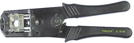 Haupa 213000 Crimping pliers for modular plugs without dies