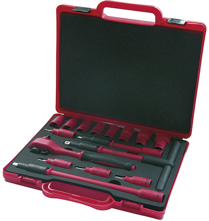 Haupa 220402 VDE insulation socket set  3/8' 'eco'