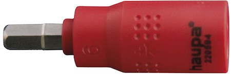 Haupa 220594 VDE Hexagon Socket 1/4  SW  6  'eco'