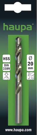 Haupa 230060/CO HSS twist drill ground cobalt Ø  3   mm 2 pcs