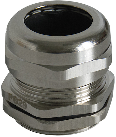 Haupa 250636 Cable glands brass nickel plated  PG13.5