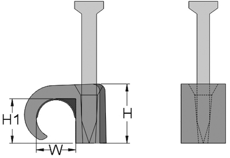 Haupa 262208 Cable clip clear  Ø  5- 7 mm