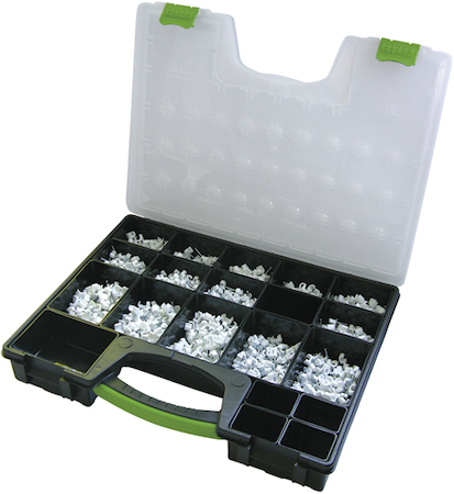 Haupa 262406 Cable clip assortment flat & round