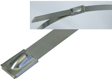 Haupa 262950/840 Steel cable ties SS 316 with ball lock  840x 8 mm