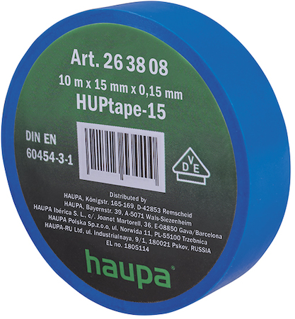 Haupa 263808 Insulating tape blue         15 mm x 10 m