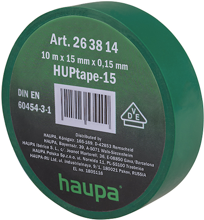 Haupa 263896 Insulating tape green        19 mm x 33 m