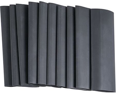Haupa 267002 Heat shrinkable tubing 2:1; black; 3,5-1,5; 50 St.