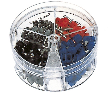 Haupa 270795 Twin end sleeves in dispenser box