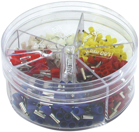 Haupa 270852 End sleeves in dispenser box colour series II