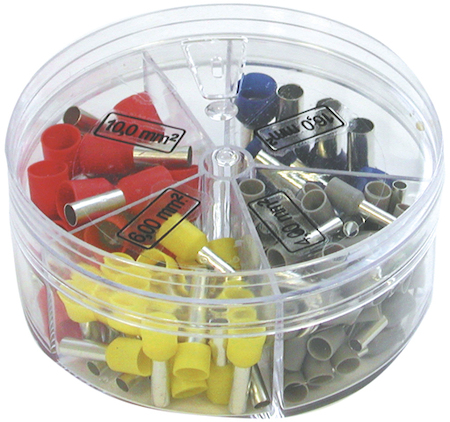Haupa 270858 End sleeves in dispenser box colour series III DIN