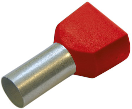Haupa 273362 Twin end sleeves red     1.5 /12