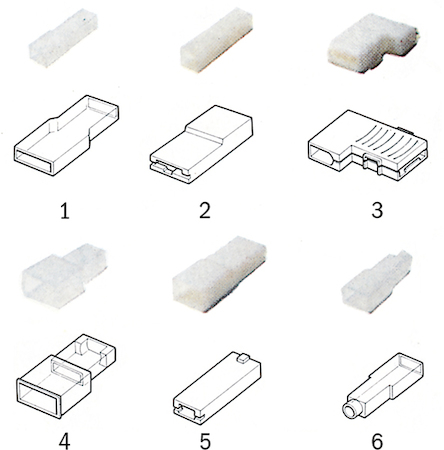 Haupa 280206 Insulating sleeves  form 2 Nylon  4.8 mm