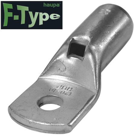 Haupa 290306 Tube terminals F-Type tin-plated  120 M10