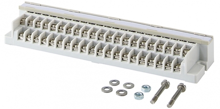 Hensel 26001230 FK 5220 - Плинт для коммуникационных коробок (FK 5000), винтовой, 179х45х23, для 20-парного кабеля  0,4-0,65 мм