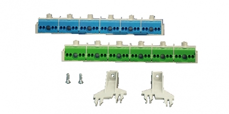 Hensel 68000037 FP FC 36 - Клемма N-PE для корпусов FP, 3х12 модулей, втычное исполнение, на каждую 6х25кв.мм, 24х4кв мм