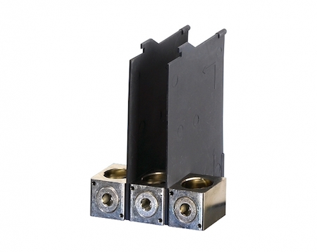 Hensel 6600191 MK 0108 - Комплект клемм (3 шт.) прямого подключения кабеля 1 х 35 - 300 мм, к автоматическим выключателям на 400А и 630А, с изолирующими перегородками