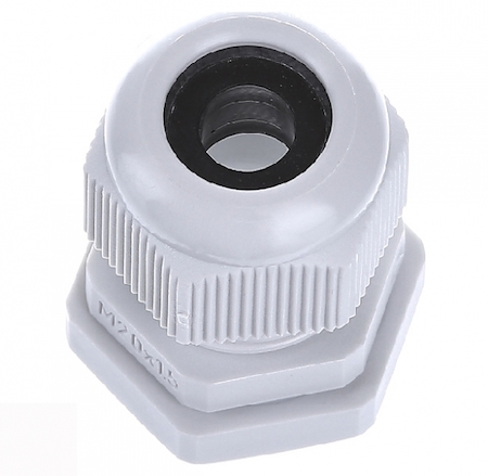 Hensel 3600210 AKM 20 - Сальник кабельный с контргайкой и разгрузкой натяжения, герметичная зона 6,5-13,5 мм, IP 66/67/69, M 20, цвет серый, стойкий к УФ, материал полиамид.