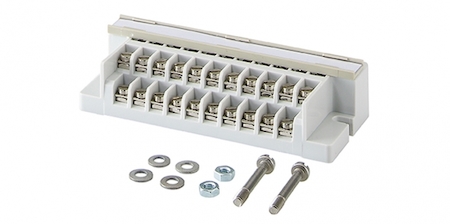 Hensel 26001229 FK 5210 - Плинт для коммуникационных коробок (FK 5000), винтовой, 106х43х23, для 10-парного кабеля 0,4-0,65 мм