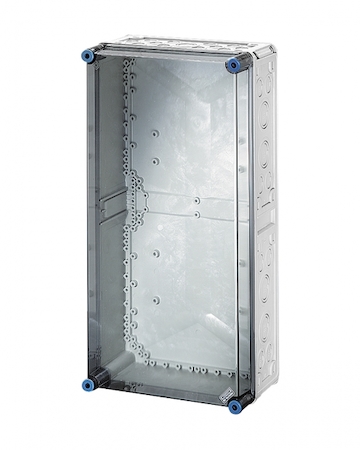 Hensel 2000005 Mi 0400 - Пустой корпус с прозрачной крышкой, размер 4 (300х600х170 мм), высота крышки 57 мм, 4 боковые выбиваемые стенки с опрессовкой под кабельные ввода, с возможностью объединения, стойкие к УФ, материал поликарбонат, цвет серый, IP 65 (IP 69K)