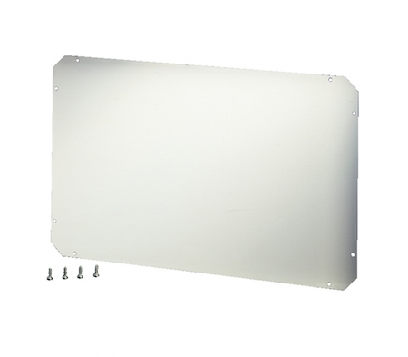 Hensel 68000051 FP MP 40 - Монтажная плата из изоляционного материала, 4 мм толщина, для пустых корпусов FP, размер 4, размер платы 306х486 мм, с крепежными саморезами