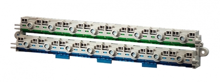 Hensel 61000732 KV FC 36 - Клемма FIXCONNECT втычного исполнения для боксов KV по 18 модулей в ряду, на каждую PE+N 8х25 мм2, 32х4 мм2, с разделяемой шиной N