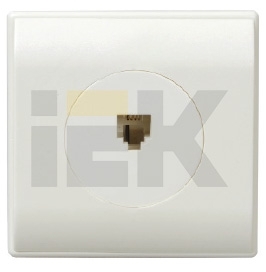 IEK ETR10-K04-AC РТ4-РКр Розетка телефонная ( в сборе) РУМБА (красный)