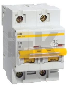 IEK MVA40-2-025-D Авт. выкл.ВА47-100 2Р 25А 10кА х-ка D ИЭК