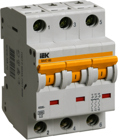 IEK MVA41-3-032-D Авт.выкл. ВА 47-60 3Р 32А 6 кА  х-ка D ИЭК