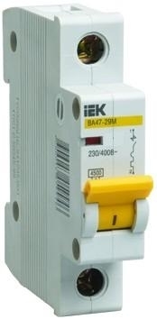 IEK MVA21-1-D16-B Авт. выкл. ВА47-29М 1P 1,6A 4,5кА х-ка B ИЭК