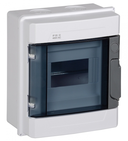 IEK MKP72-N1-06-55 КМПн 2/6 IP55 корпус пластиковый навесной для 6 модульных автомат. выкл.