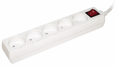 IEK WYP10-06-05-05-K Удлинитель  У5К-выкл. 5 мест 2Р/5метров 2х0.75мм2  10А/250  ИЭК
