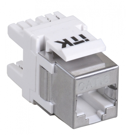 IEK CS1-1C6F-D2 ITK Модуль Keystone Jack кат.6 FTP, IDC Dual, верт. зад.