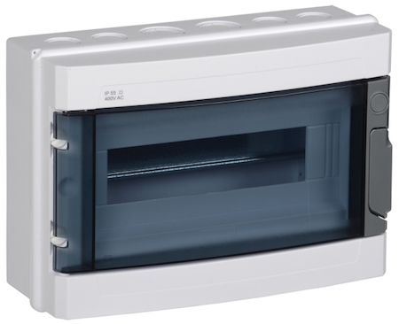 IEK MKP72-N1-12-55 КМПн 2/12 IP55 корпус пластиковый навесной для 12 модульных автомат. выкл.