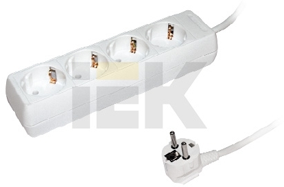 IEK WYP10-16-04-03-Z Удлинитель  У04  4 места 2Р+PЕ/3метра  3х1мм2  16А/250В   ИЭК