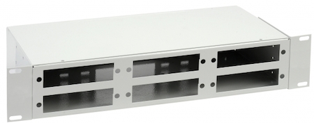 IEK FOBX48-2U-000 ITK 2U Оптический распределительный кросс до 48 портов (без планок, под 8п-3шт)