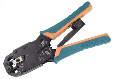 IEK TM3-B11V ITK Инструмент обжимной для RJ50, RJ45, RJ12, RJ11 синий