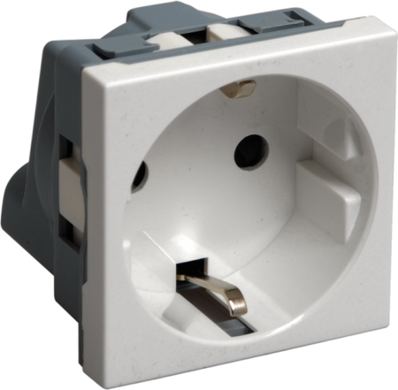 IEK CKK-40D-RSZB2-K01 Розетка с з/к 2к, 2 модуля (белая) РКС-20-30-П